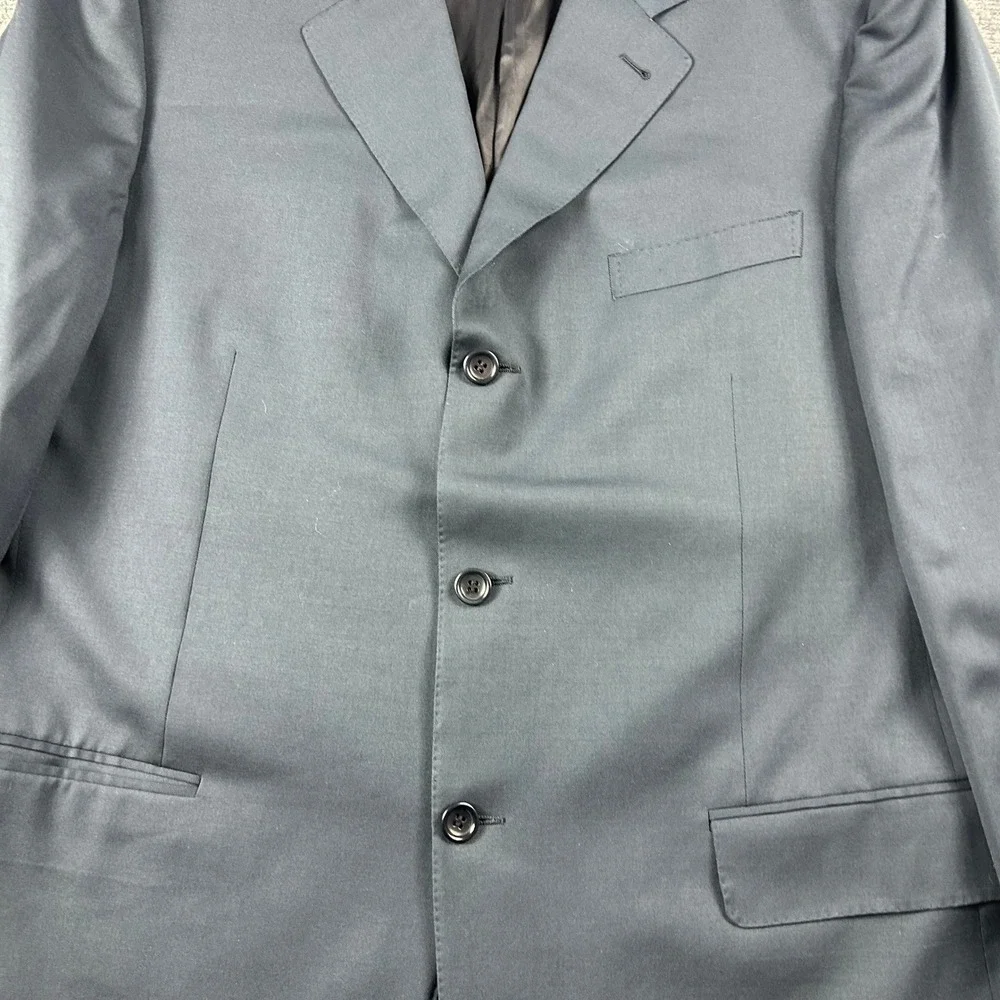 Canali Proposta‎ Blazer Mens 52 L Dark Gray Pure Wool 3-Button Sport Coat Italy